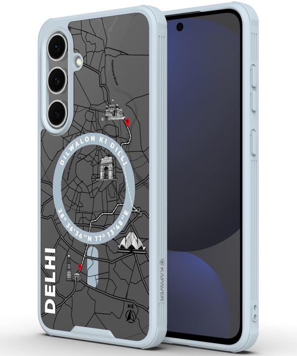 Samsung Galaxy S24 FE Back Cover Case | GPS Edition (Delhi) Mag X - Gray For Cheap