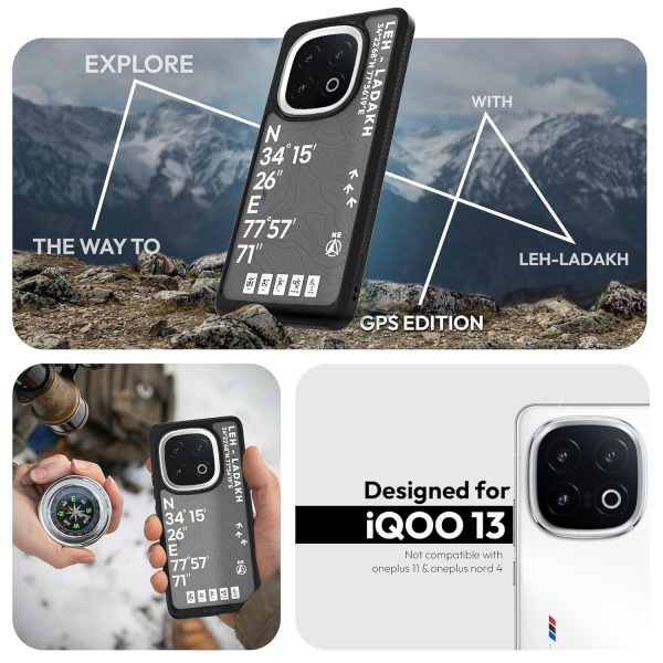 IQOO 13 Back Cover Case | GPS Edition (Leh-Ladakh) Impulse - Black For Discount