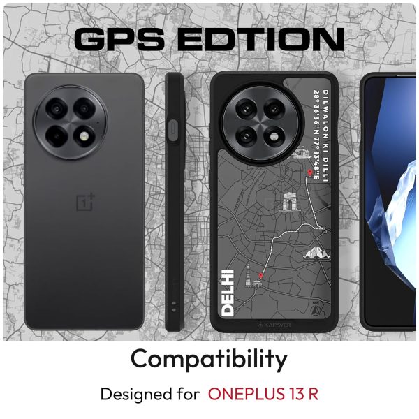 OnePlus 13R Back Cover Case | GPS Edition (Delhi) Impulse - Black Supply