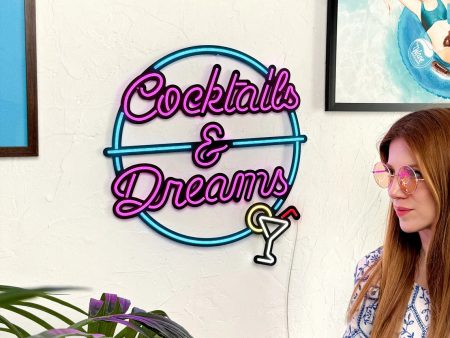 Cocktail & Dream Wall Art LED Neon Sign Online Hot Sale