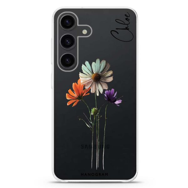 A watercolour floral Samsung Galaxy Ultra Clear Case Online