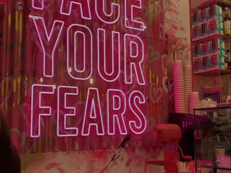 FACE YOUR FEARS Led Neon Sign Discount