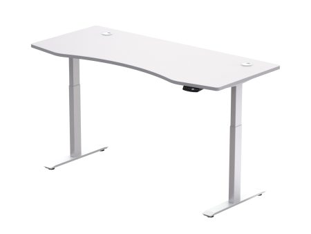 Standing Curved Desk 1.50 x 80 cm   Base Dual Motor Pro For Sale