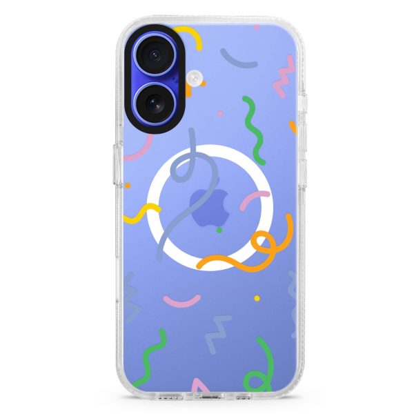 Abstract Doodles MagSafe Compatible Ultra Clear Case Cheap