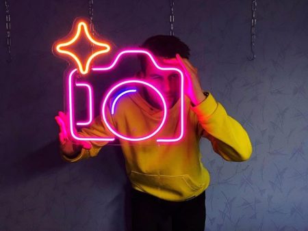 Сamera Neon Sign Sale