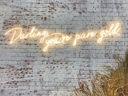 Darling You re Pure Gold LED Neon Sign Fashion