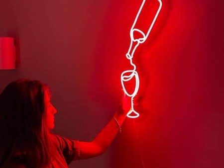 Cheer Wine Pour LED Neon Sign For Cheap