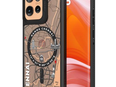 Moto Edge 50 Back Cover Case | GPS Edition (Namma Chennai) Mag X - Black For Cheap