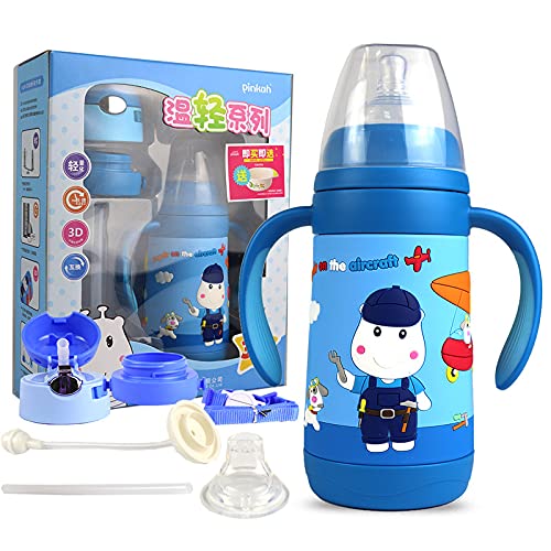 (PINKAH) Kids Water Bottle | Stainless Steel (320ML) - French Blue Sale