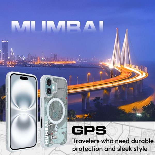 iPhone 16 Back Cover Case | GPS Edition (Mumbai) Mag X - Gray Supply