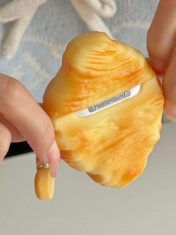 3D Croissant Style Airpod Case With Cute Charm Hot on Sale