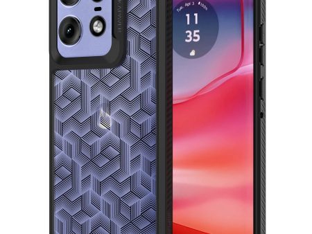 Moto Edge 50 Pro  Back Cover Case | Impulse - Black (Stripe Cube) Supply