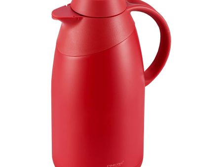 (PINKAH) Double Wall Stainless Steel Insulated Thermal Flask (1.5L) - Red Hot on Sale