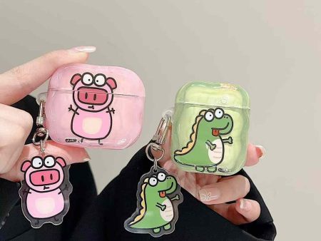 Baby Dino And Piggo Silicon Airpod Case For Discount