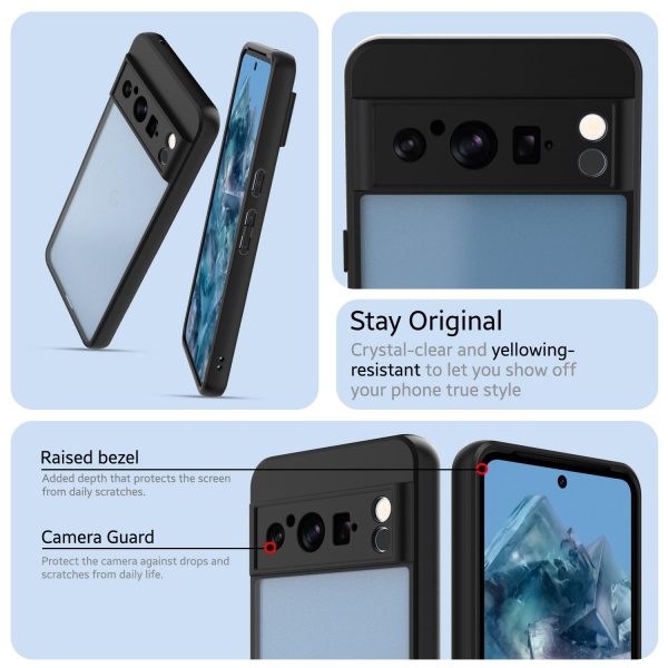 Google Pixel 8 Pro 5G Back Cover Case | Hybrid - Black on Sale