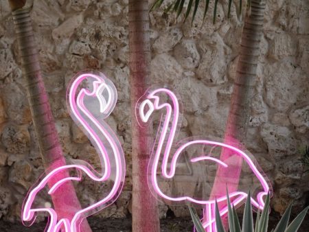 Flamingo Oudoor LED Neon Sign ( Set of 2 ) Supply