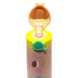 (PINKAH) Kids Cartoon Design Bottle | Stainless Steel (390ML) - Pink Discount