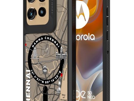 Moto Edge 50 Neo Back Cover Case | GPS Edition (Namma-Chennai) Mag X - Black on Sale