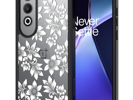 OnePlus Nord CE4 Back Cover Case | Impulse - Black (Floral White) Online now