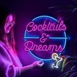 Cocktail & Dream Wall Art LED Neon Sign Online Hot Sale