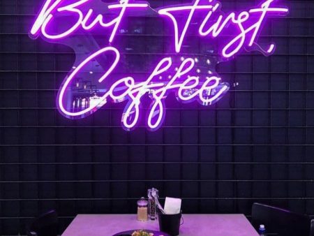 But First, Coffee LED Neon Sign Hot on Sale