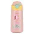 (PINKAH) Kids Cartoon Design Bottle | Stainless Steel (390ML) - Pink Discount