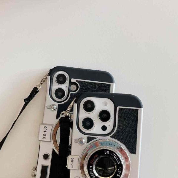 3D Camera Style Designer Case For iPhone With Sling Online