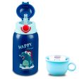 (PINKAH) Kids Bottle Cartoon Design | Stainless Steel (600ML) - Blue Online Hot Sale