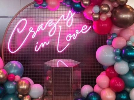 Crazy In Love Wedding LED Neon Sign For Sale