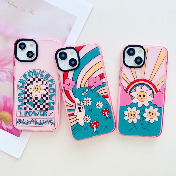 Flower Power Silicon Impact Proof Case for iPhone Online now