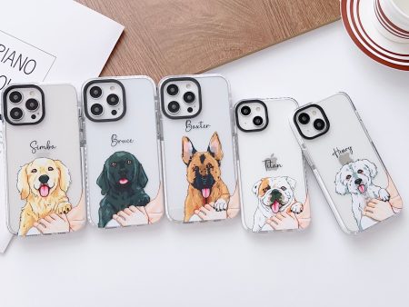 iPhone Impact Proof Customised Silicon Case ( Dog On Shoulder ) Fashion