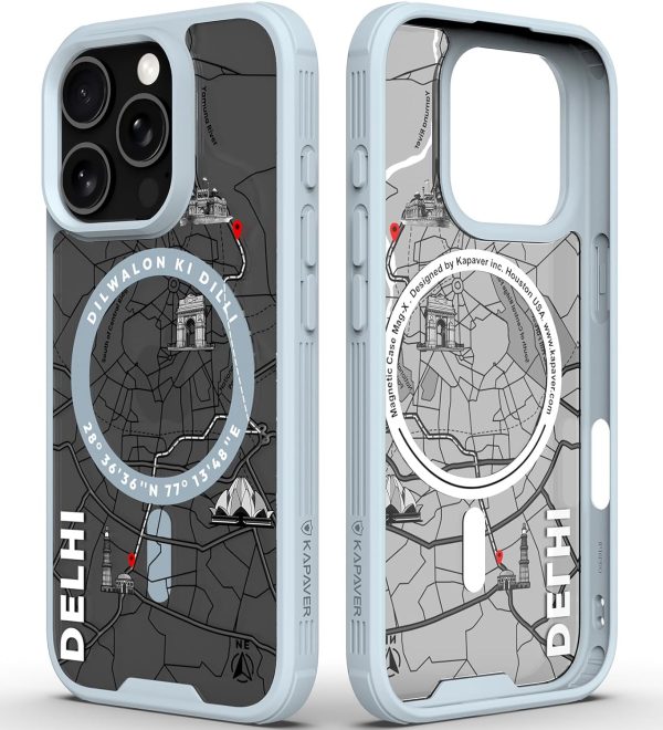 iPhone 16 Pro Back Cover Case | GPS Edition (Delhi) Mag X - Gray on Sale