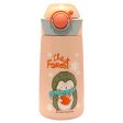 (PINKAH) Kids Cartoon Design Bottle | Stainless Steel (390ML) - Peach on Sale