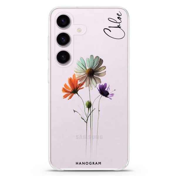 A watercolour floral Samsung Galaxy Ultra Clear Case Online