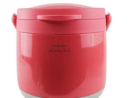 (PINKAH) Double Wall Stainless Steel Magic Thermal Cooker(4.2L) - Red Discount