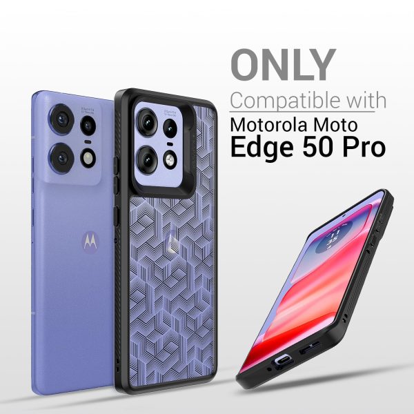 Moto Edge 50 Pro  Back Cover Case | Impulse - Black (Stripe Cube) Supply