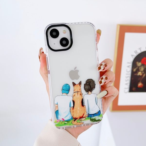 iPhone Impact Proof Customised Silicon Case ( Couple With A Dog ) Supply