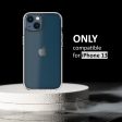 iPhone 13 Back Cover Case | Hybrid - Crystal Clear Sale