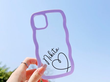 Wawy Style Customised Silicon Case for iPhone  ( Purple ) Online now