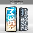 Samsung Galaxy M35 Back Cover Case | Floral White - Black Online