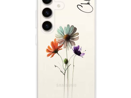 A watercolour floral Samsung Galaxy Ultra Clear Case Online