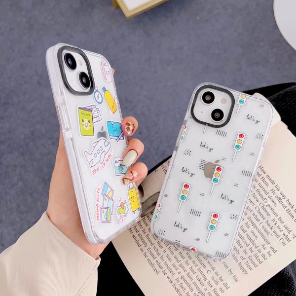 iPhone Impact Proof Silicon Case ( Travel Stickers ) Hot on Sale