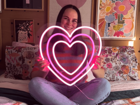 Triple Heart LED Neon Sign on Sale