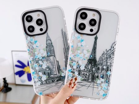 iPhone Impact Proof Silicon Case ( Paris And London Blue ) Discount