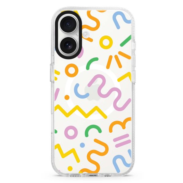 Abstract Doodles MagSafe Compatible Ultra Clear Case Hot on Sale