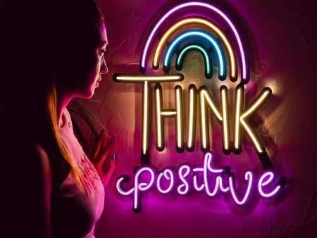 Think Positive LED Neon Sign on Sale