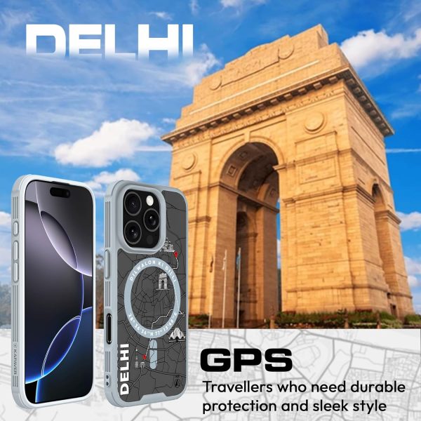 iPhone 16 Pro Back Cover Case | GPS Edition (Delhi) Mag X - Gray on Sale