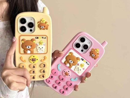 90s Style Teddy Phone Case For iPhone Fashion