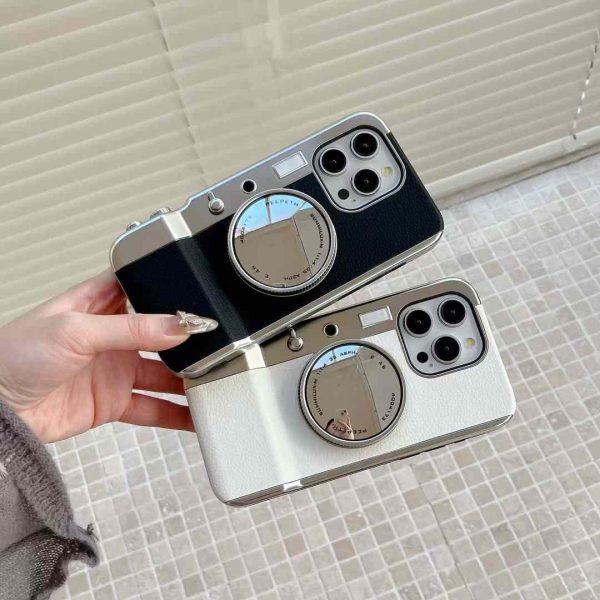 3D Camera With Photo Click Button iPhone Case For Discount