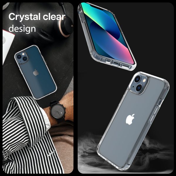 iPhone 13 Back Cover Case | Hybrid - Crystal Clear Sale